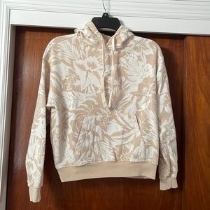 Women’s Billabong Cream & White Floral Print Hoodie NWOT